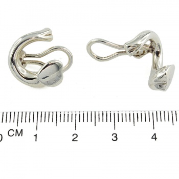 Silver Georg Jensen clip on Earrings